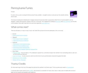 PA-Furry.org(Pennsylvania Furries) Screenshot