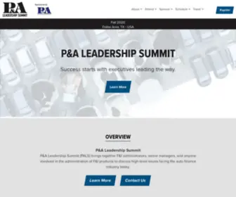 PA-Leadershipsummit.com(ARCHIVED) Screenshot