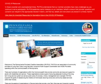 PA-Pca.org(The Pennsylvania Providers Coalition Association) Screenshot