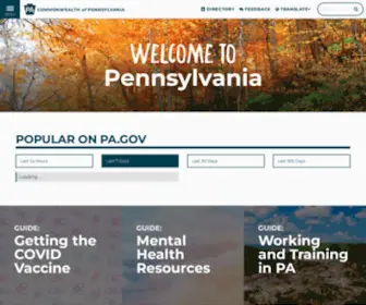 PA.gov(The Official Website for the Commonwealth of Pennsylvania) Screenshot