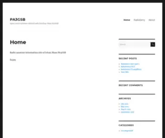 PA3GSB.nl(Open source software defined radio by Johan Maas PA3GSB) Screenshot