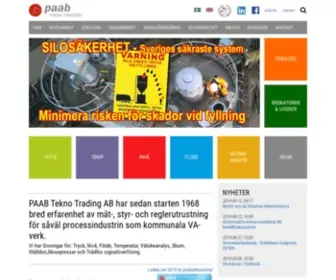 Paab.com(Processautomation för industri och miljö) Screenshot