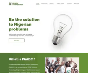 Paadc.com(Professor Ayodele Awojobi Design Competition) Screenshot