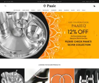 Paaie.com(Jewelry and Clothes Brand) Screenshot