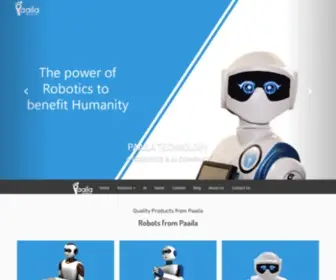 Paailatechnology.com(A Robotics and AI Company) Screenshot