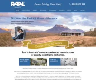 Paalkithomes.com.au(Kit Homes) Screenshot