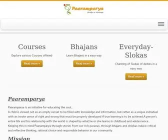 Paaramparya.com(Bridge to Heritage) Screenshot