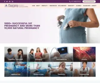 Paaranuivf.com(Paaranu IVF) Screenshot