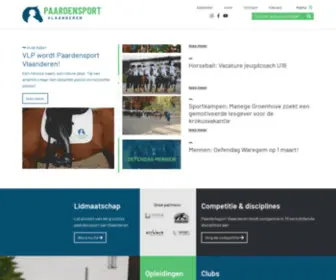 Paardensport-Vlaanderen.be(Paardensport Vlaanderen) Screenshot