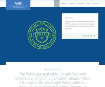 Paariusa.org(The Police Assisted Addiction and Recovery Initiative) Screenshot