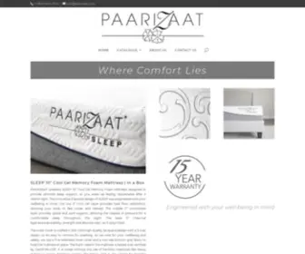 Paarizaat.com(Home & Bedding) Screenshot