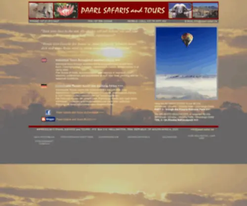 Paarl-Safari.de(PAARL SAFARIS and TOURS CC) Screenshot