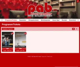 Pab-Kino.de(PAB Kinocenter) Screenshot