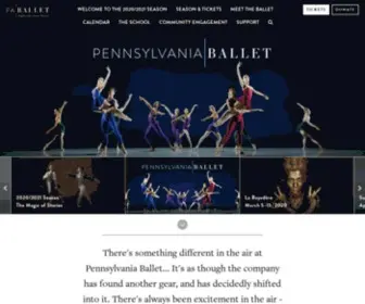 Paballet.org(PA Ballet) Screenshot