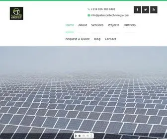 Pabexceltechnology.com(Solar Panels and Inverters) Screenshot