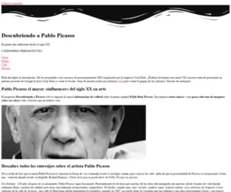 Pablo-Picasso.space(Espacio especializado sobre la obra y vida de Pablo Picasso) Screenshot