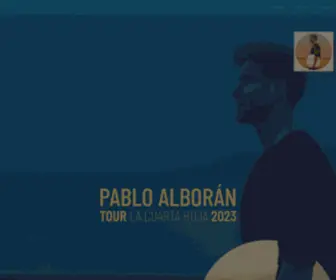 Pabloalboran.es(Pablo Alborán) Screenshot