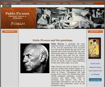 Pablopicasso.org(Pablo Picasso) Screenshot
