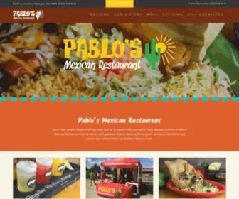 Pablosmexican.com(Pablo’s Mexican Restaurant) Screenshot