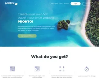 Pablow.com(Specialized Travel Insurance For Vacation Rentals) Screenshot