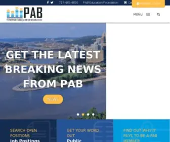 Pab.org(Pennsylvania Association of Broadcasters) Screenshot