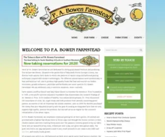 Pabowenfarmstead.com(Bowen Farmstead) Screenshot