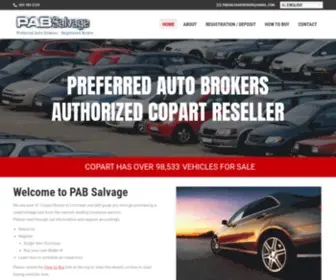 Pabsalvage.com(Buy Salvage vehicles from Copart) Screenshot