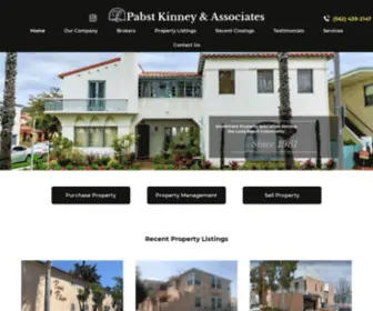 Pabstkinneyrealestate.com(Pabst Kinney and Associates) Screenshot