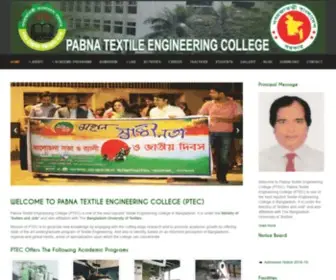 Pabtec.gov.bd(Pabna Textile Engineering College) Screenshot