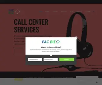 Pac-Biz.com(Pac Biz) Screenshot