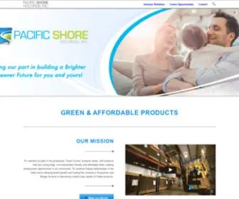 Pac-SH.com(Pacific Shore Holdings) Screenshot