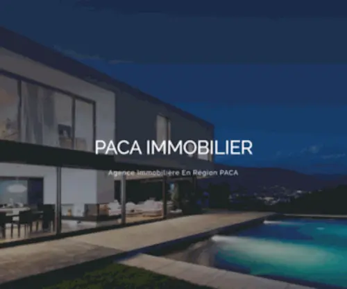 Paca-Immobilier.fr(PACA Immobilier) Screenshot