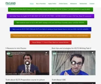 Pacans.com(Presence in 150 countries) Screenshot