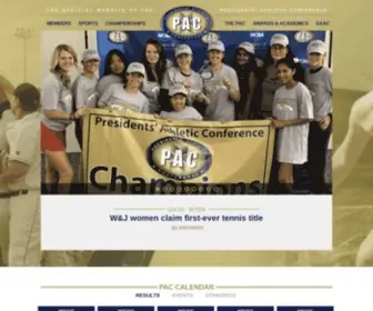 Pacathletics.org(Presidents' Athletic Conference) Screenshot