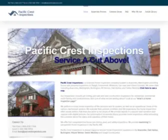 Paccrestinspections.com(Pacific Crest Inspections) Screenshot