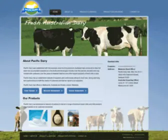 PaCDairy.com(Pacific Dairy) Screenshot