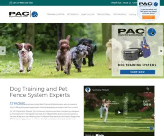 PaCDog.co.uk(Dog Training Collars) Screenshot