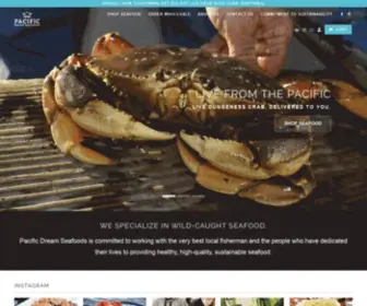 PaCDream.com(Pacific Dream Seafoods) Screenshot