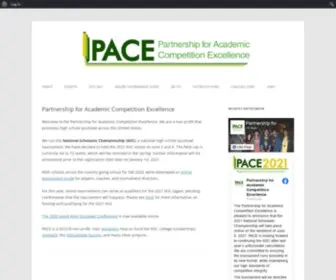 Pace-NSC.org(Partnership for Academic Competition Excellence) Screenshot