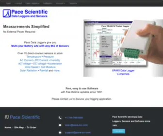 Pace-SCI.com(Data Loggers and Sensors) Screenshot