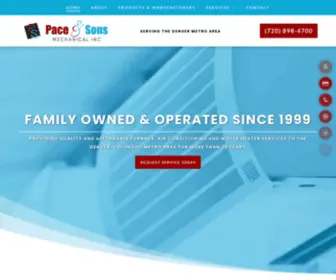 Paceandsonsmechanical.com(HVAC Company) Screenshot