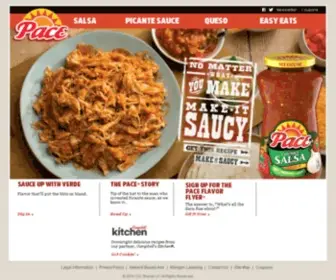Pacefoods.com(Pace Foods) Screenshot