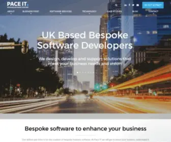 Paceit.co.uk(Bespoke Software Development Company UK) Screenshot