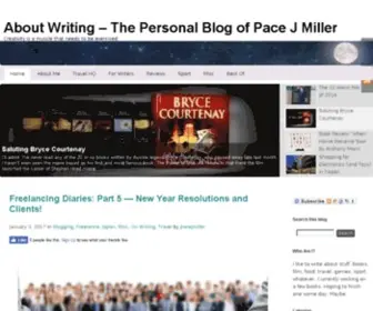 PacejMiller.com(Writing) Screenshot