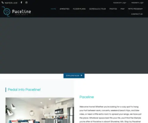 Pacelineapts.com(Paceline) Screenshot