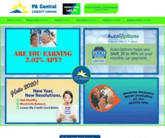Pacentralfcu.com(PA Central Federal Credit Union) Screenshot