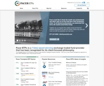 Paceretfs.com(Our strategy driven ETFs®) Screenshot
