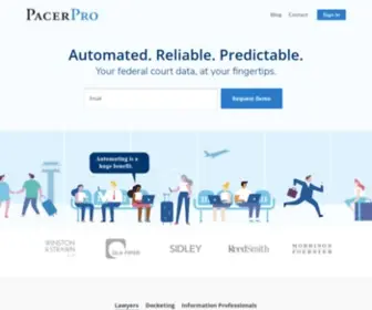 Pacerpro.com(Home) Screenshot