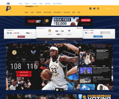 Pacersarea55.com(Roy Hibbert's Area 55) Screenshot