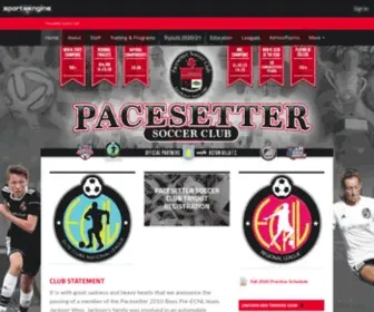 Pacesettersoccer.com(Pacesetter Soccer Club) Screenshot